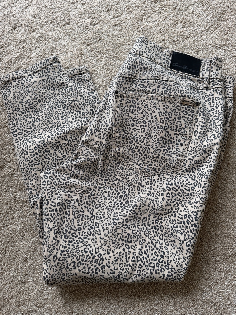 Leopard Print Skinny Jeans - seven7